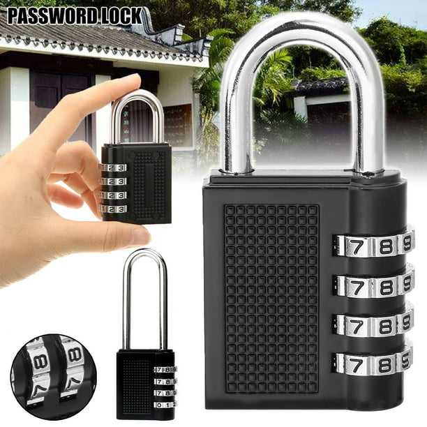 4 Digit Combination Lock Safe Security Padlock Travel Suitcase Home Outdoor